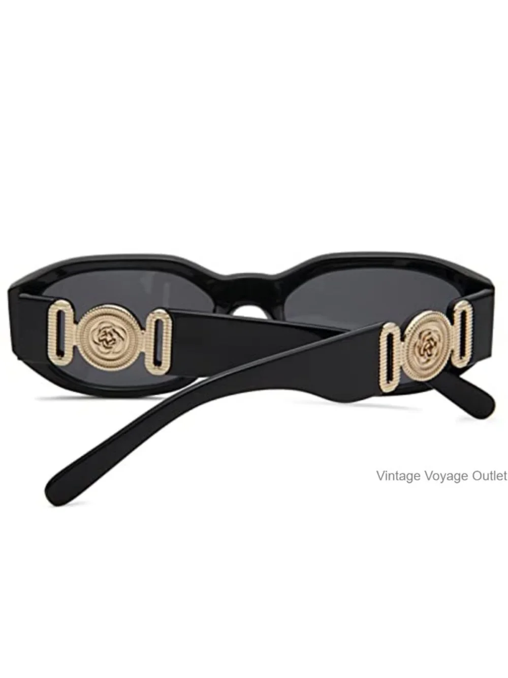 Retro Rectangle Sunglasses UV400 Protection PC Frame Square Shades